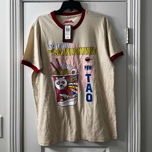 DREAMWORKS Kung Fu Panda Beige Tee Large NEW